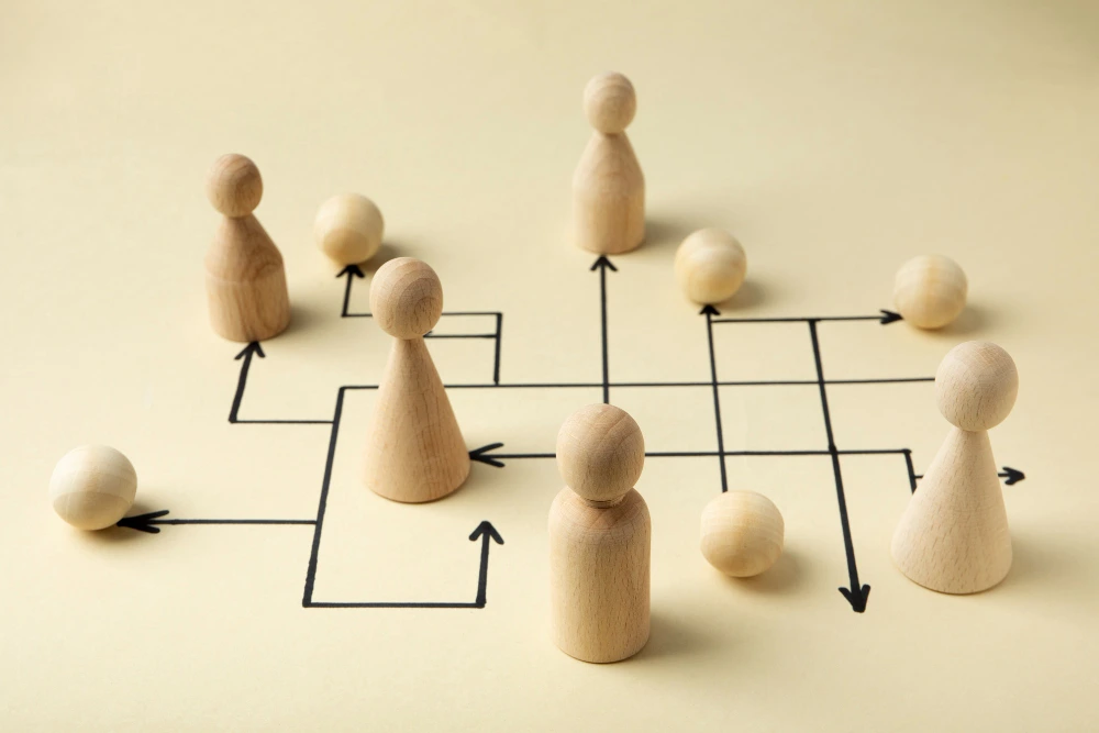 Cover image for blog on talent operating model and future-proofing workforce depicting stick-figure employees